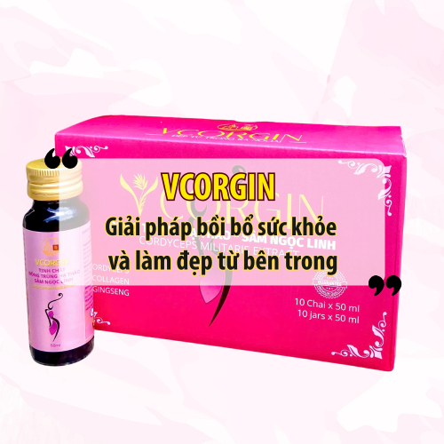 VCORGIN 10 Lọ – Giải Pháp Bồi Bổ Sức Khỏe Và Làm Đẹp Từ Bên Trong